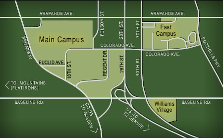 University Of Colorado Boulder Campus Map - Maps For You