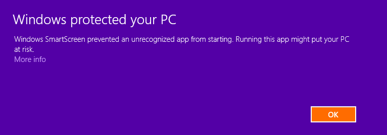 SmartScreen Error
